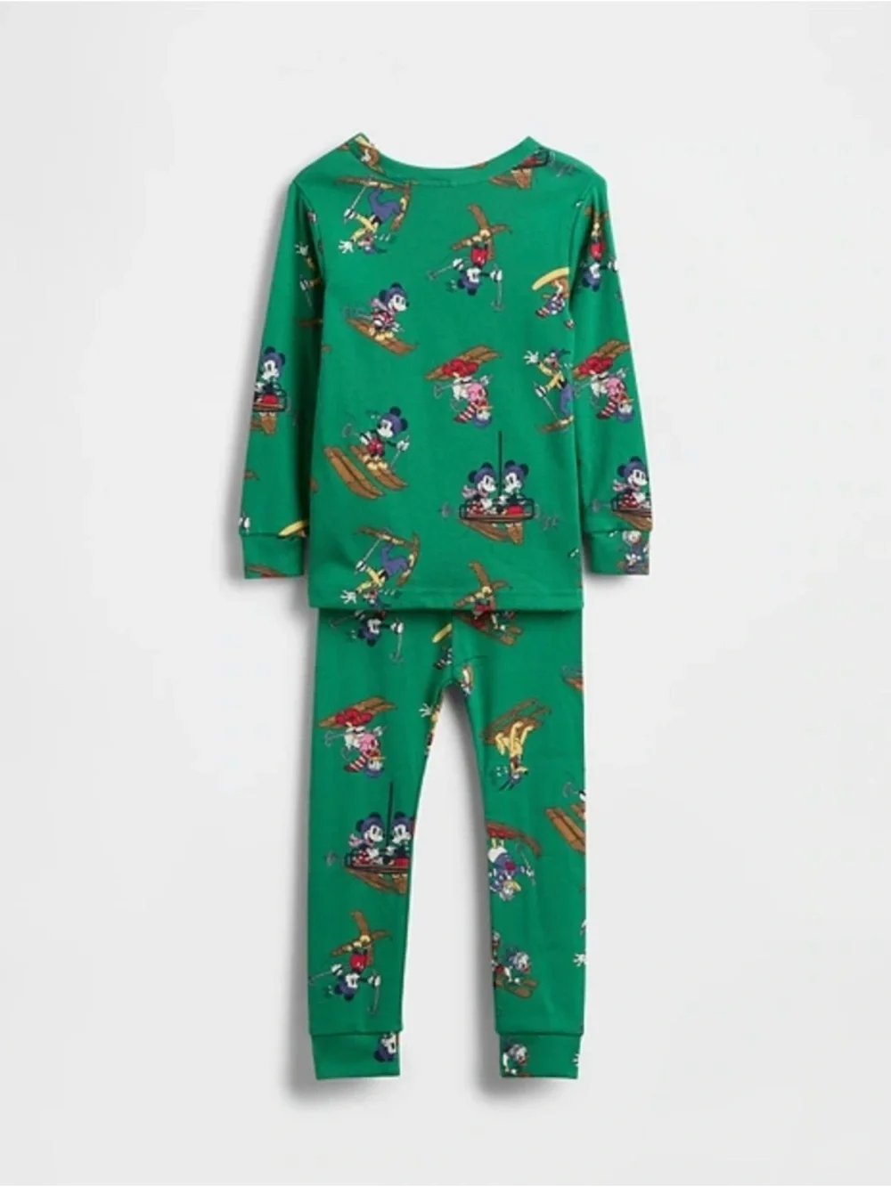 GAP Green Mickey & Friends Ski Pajama Set